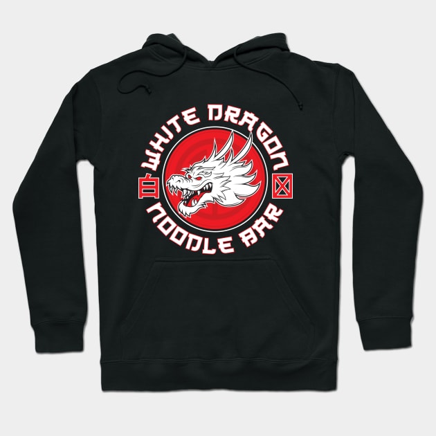 White Dragon Noodle Bar Hoodie by Woah_Jonny